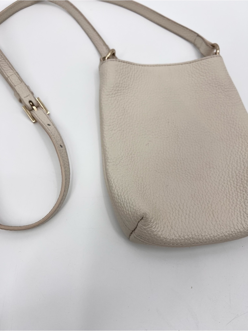 Quince small leather crossbody cream - Picture 7 of 10